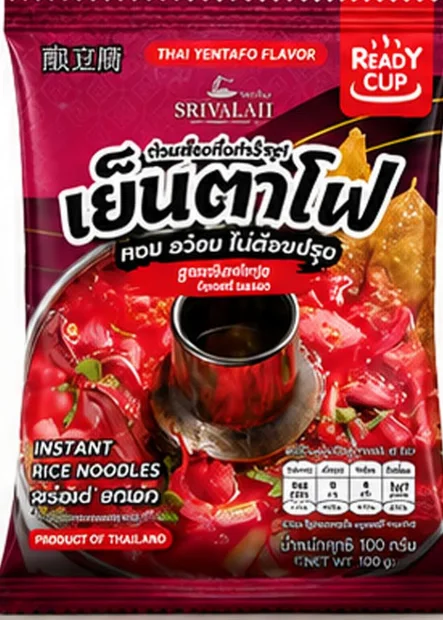 Yentafo (Pink Noodle Soup) instant noodles, 100 g
