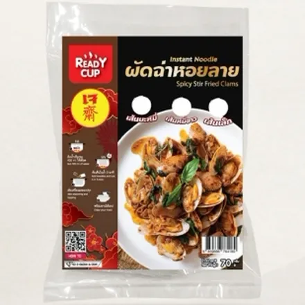 ผลงาน OEM ซองใส ผัดฉ่าหอยลาย
